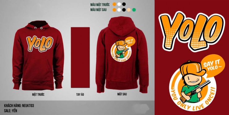 Mẫu áo đồng phục YOLO THPT Lý Thái Tổ Hà Nội U1653